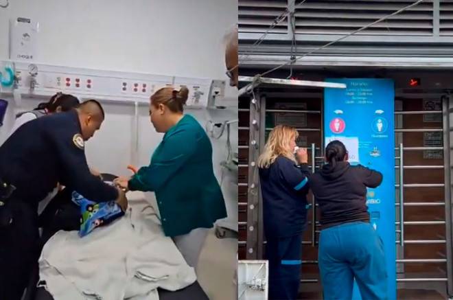 #Video: Hallan bebé recién nacida en bote de basura en baños del Metro UAM