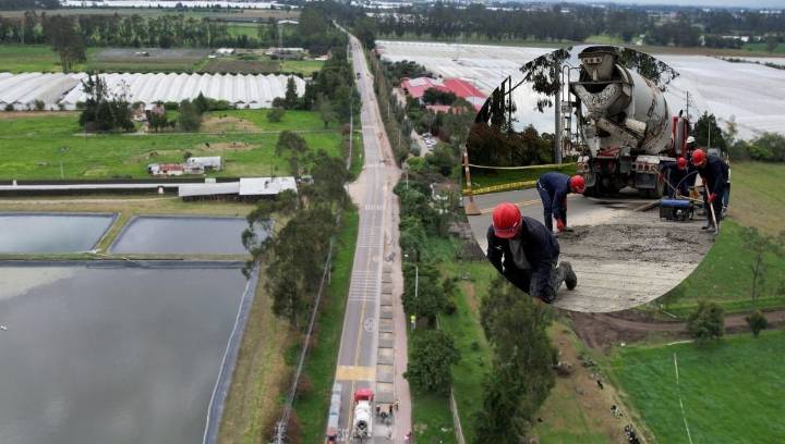 En Cundinamarca se reconstruye histórica carretera que mejorará el alcantarillado