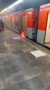 Así se vio el incendio de un vagón del metro Tacubaya de la línea 7 ocurrido esta mañana