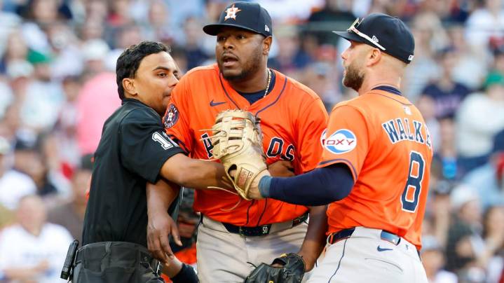 'It’s part of the game' | Pitcher Hector Neris talks about the benches clearing during today's Astros-Red Sox matchup