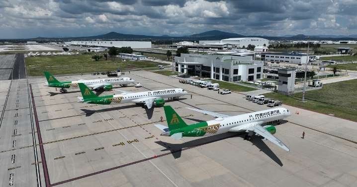Sheinbaum: Mexicana de Aviación recibe su tercer avión Embraer E195