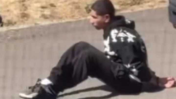 Arrest of Seattle airport fugitive caught on camera