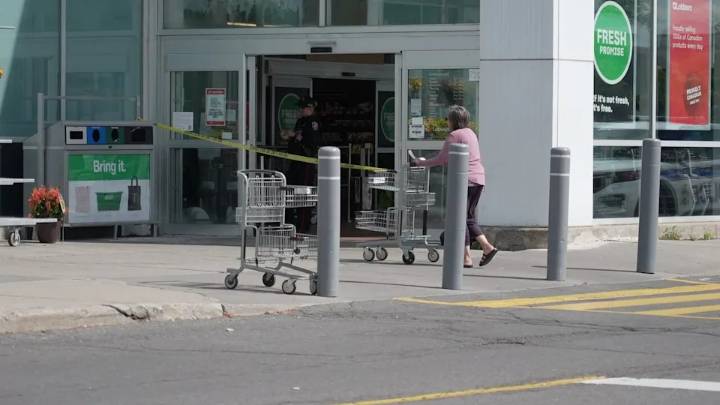 Woman in her 70s stabbed at grocery store