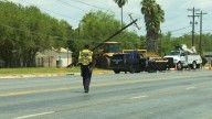 Edinburg road reopens after vehicle crashes into...