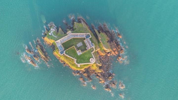 Private Welsh island with 19th century fort goes on the market