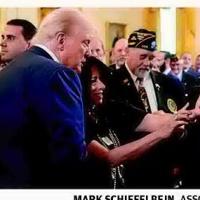 Trump honors nearly 100 Purple Heart recipients at White House