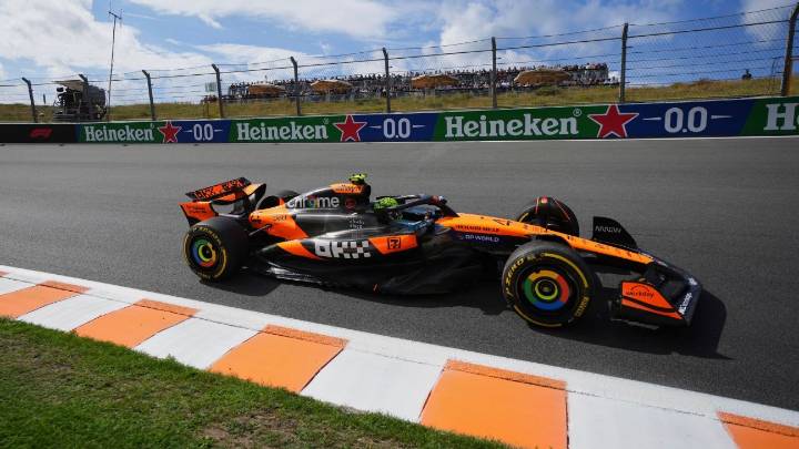 Lando Norris voló en el inicio del GP de Países Bajos
