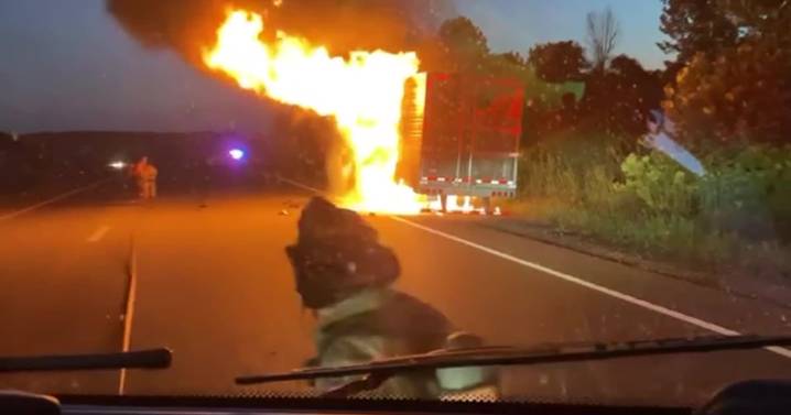 40,000 pounds of steaks lost in semitruck fire