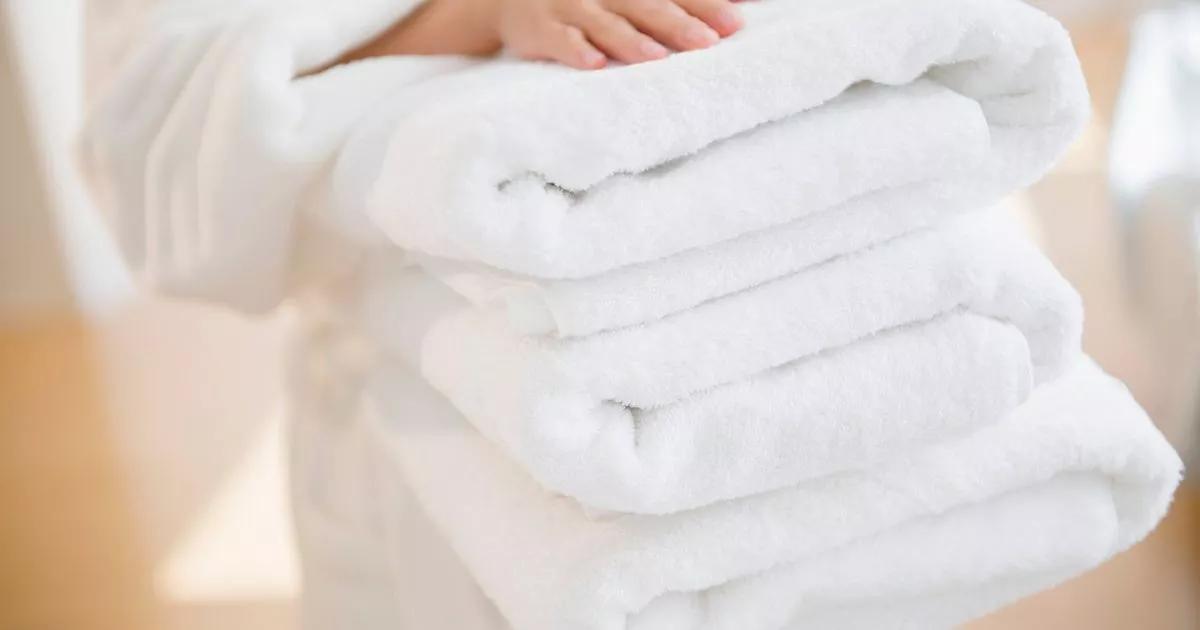 Towels stay 'fluffy and soft' if you wash them with 1 household staple