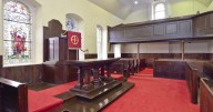 Historic church with pulpit and stained glass windows on sale for £150k as 'family home'