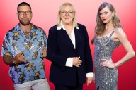 Travis Kelce's Mom Reacts to Taylor Swift Engagement