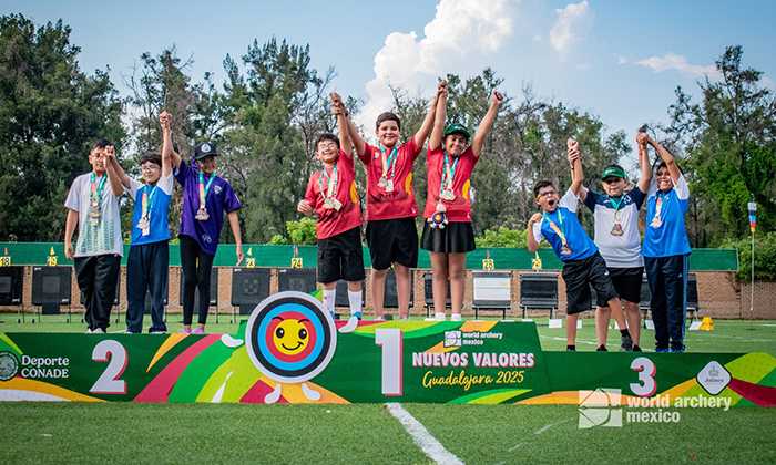 Logran arqueros sonorenses 20 medallas en torneo World Archery México Nuevos Valores