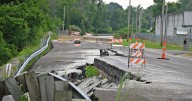 What is the future for Old Highway 100 as slide repair costs mount?