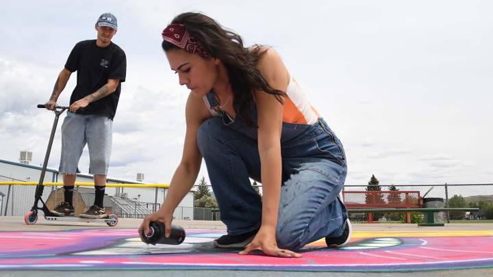 No Longer Called A Vandal, Evanston Artist Gives Skate Park A Funky