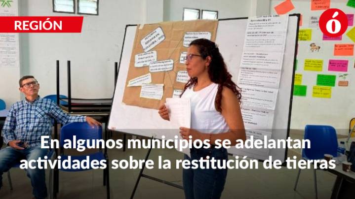 Socializaron mecanismos de restitución de tierras en Ábrego y La Gabarra
