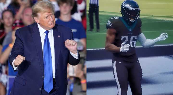VIDEO: Social Media Is Tripping Out After Discovering That Saquon Barkley Does The “Trump Dance” Touchdown Celebration In ‘Madden 26’
