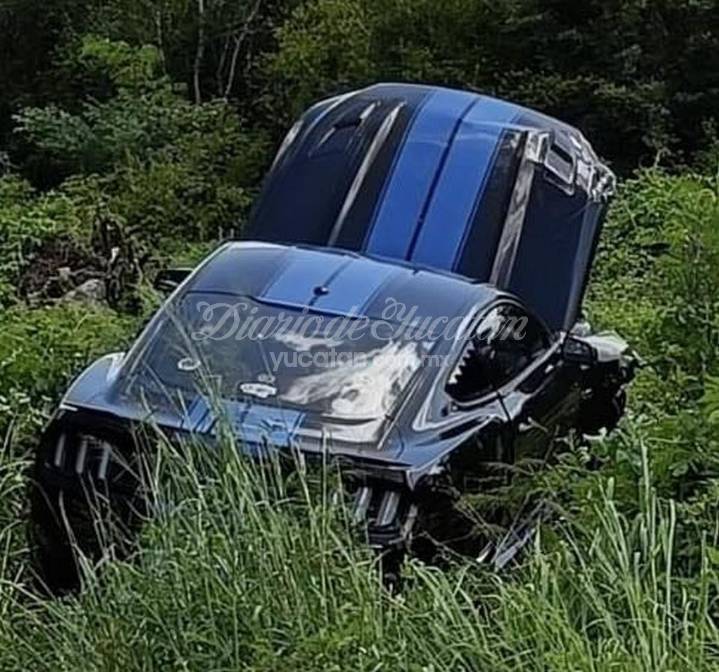 Choque múltiple en la carretera Mérida a Progreso