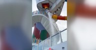 Video shows water gushing from broken slide aboard Royal Caribbean cruise, injuring one guest