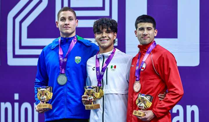 ¡Rompió el récord! Humberto Nájera gana el segundo oro mexicano en los 200 metros dorso de los Panamericanos Jr