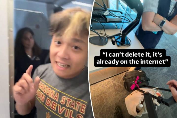 American Airlines' viral vaper doubles down following shouting match wtih flight attendant