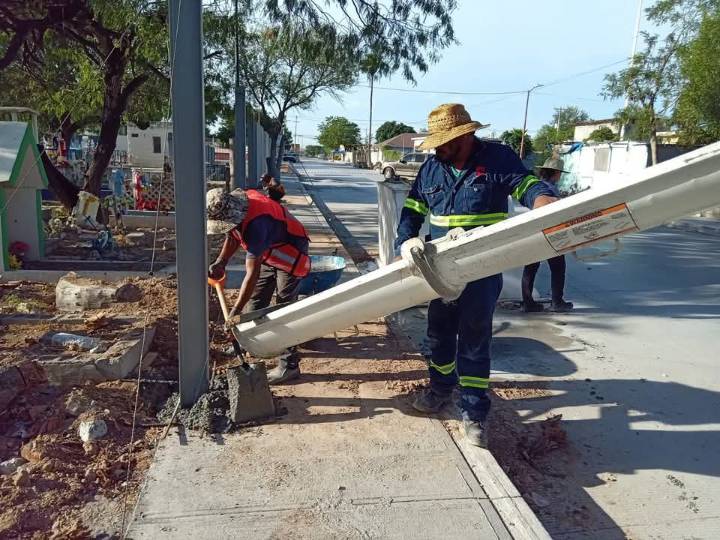 Protege Gobierno de Reynosa el panteón Lampacitos con barda perímetral