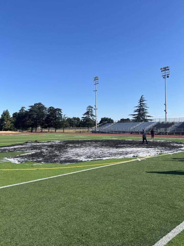 UPDATE: Mt. Diablo High School’s New Football Field Burned By Vandals Over The Weekend