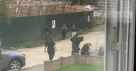 Man 'with sword and knife' Tasered by police as officer injured