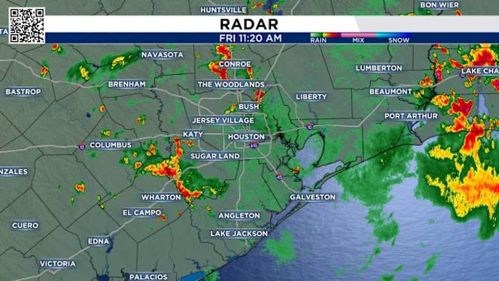 LIVE RADAR: Heavy downpours prepare to soak Houston area as weekend kicks off