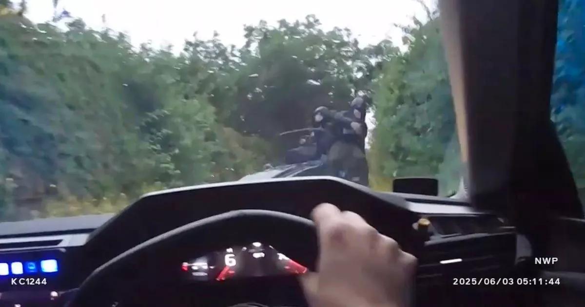 Blundering thief takes cops on low-speed 2-mile chase in 6mph cricket pitch roller