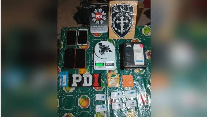San Javier: la PDI desarticuló una red de microtráfico, apresaron a siete personas y les secuestraron drogas