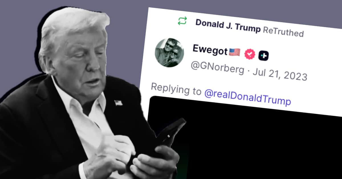 In 2023, Trump Reposted a Claim That He Started a "War Against Pedophilia"
