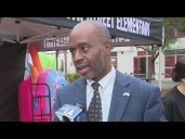 Tony Thurmond talks immigration enforcement near California schools