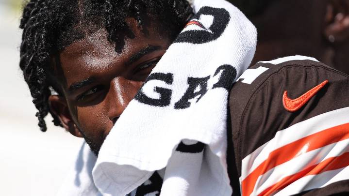 Shedeur Sanders talks about oblique strain, final week of Browns camp