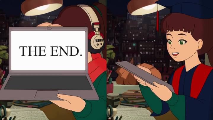 Popular online sensation Lofi Girl says she 'finally finished' all her homework after studying nonstop for 8 years