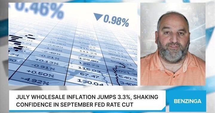 July Wholesale Inflation Jumps 3.3%, Shaking Confidence in September Fed Rate Cut