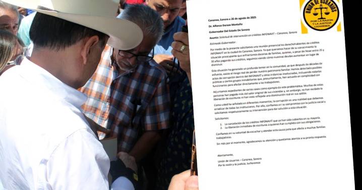 Unión de Usuarios  expone ante Gobernador casos injustos de INFONAVIT