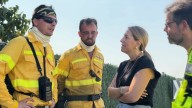 María Guardiola visita la zona afectada por el incendio y agradece la ayuda interregional More