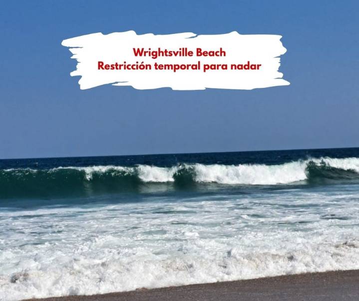 Restricción temporal para nadar en Wrightsville Beach