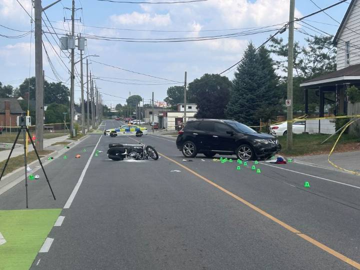 Man critically injured after motorcycle collides with SUV in London