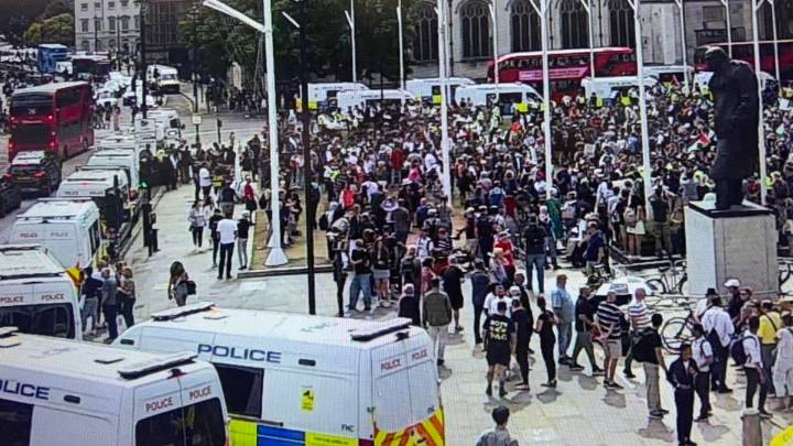 Al menos 466 arrestos en una manifestación a favor del grupo Palestine Action en Londres