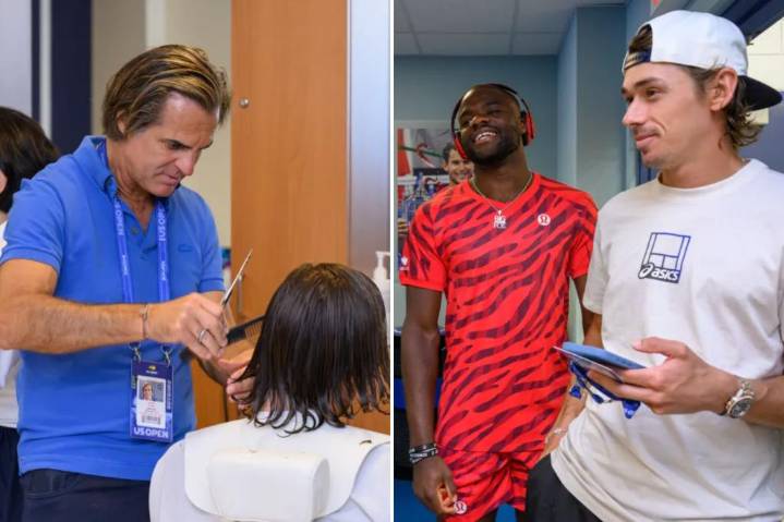 VIP hairstylist Julien Farel serves style at US Open pop