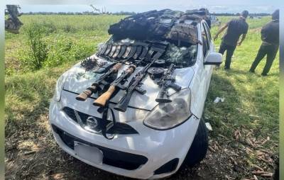 Aseguran fuerzas federales a nueve personas, armas y equipo táctico en Sinaloa: SSPyPC