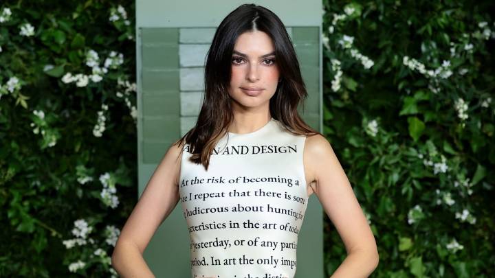 Emily Ratajkowski's unmissable metallic football boots were not on our 2025 agenda
