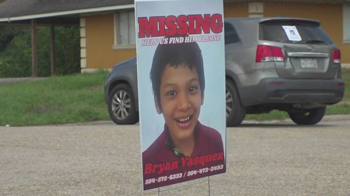 Search for 12-year-old Bryan Vasquez reaches 10 days in New Orleans East
