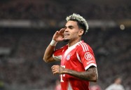 Luis Diaz, campeón con el Bayern Munich: anotó su primer gol en el club