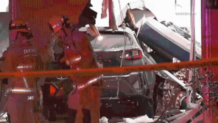 Grandmother, granddaughter killed when car slams into Downey home