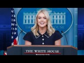 White House press secretary Karoline Leavitt holds briefing
