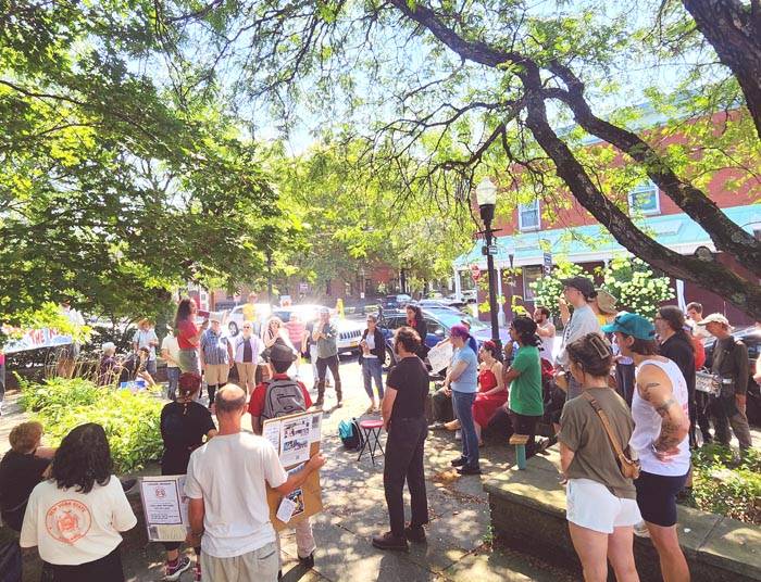 Tax-the-rich rally in Kingston led by state assemblymember