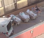 Indigna foto de pacientes evacuados en el Hospital Morelos del Imss