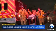Woman killed, good Samaritan injured in South LA shooting